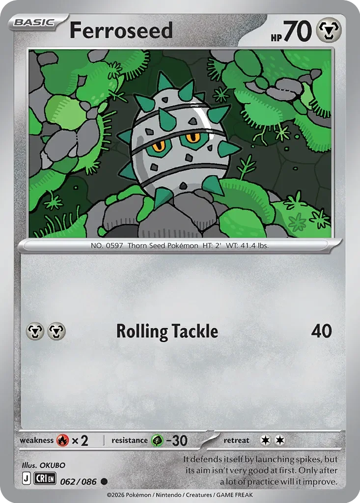 CRI062/086 - Ferroseed Reverse Holo