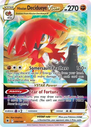 ASR084/189 - Hisuian Decidueye VSTAR