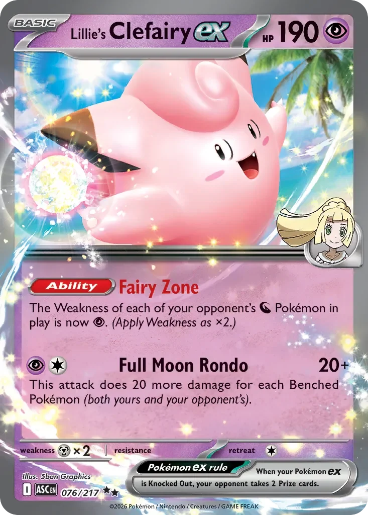 ASC076/217 - Lillie's Clefairy ex