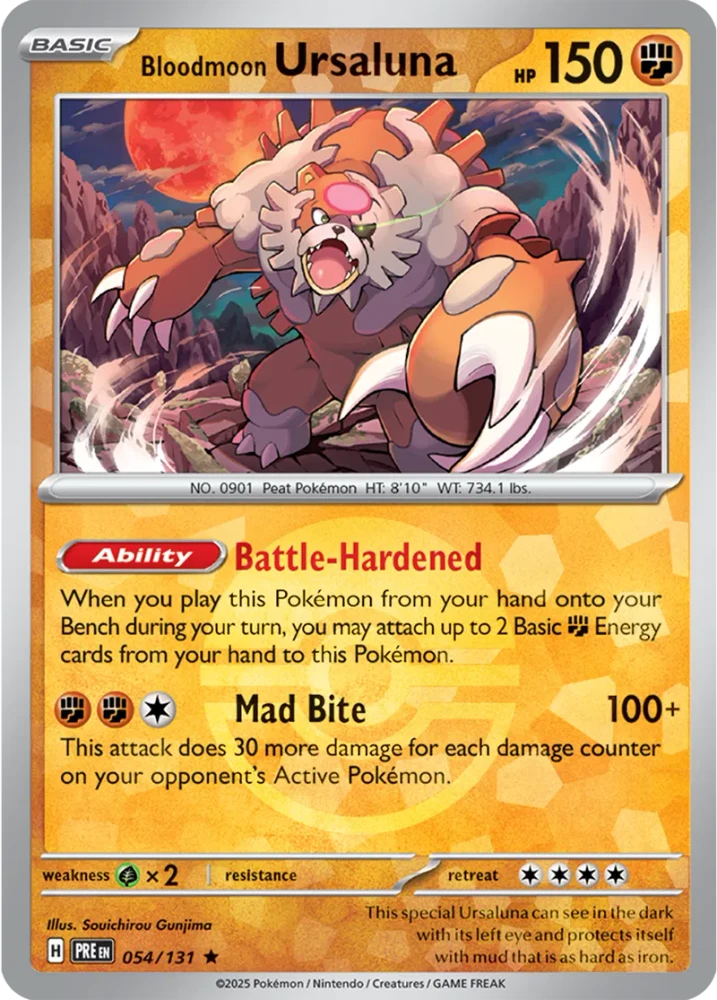 PRE054/131PB - Bloodmoon Ursaluna Poke Ball