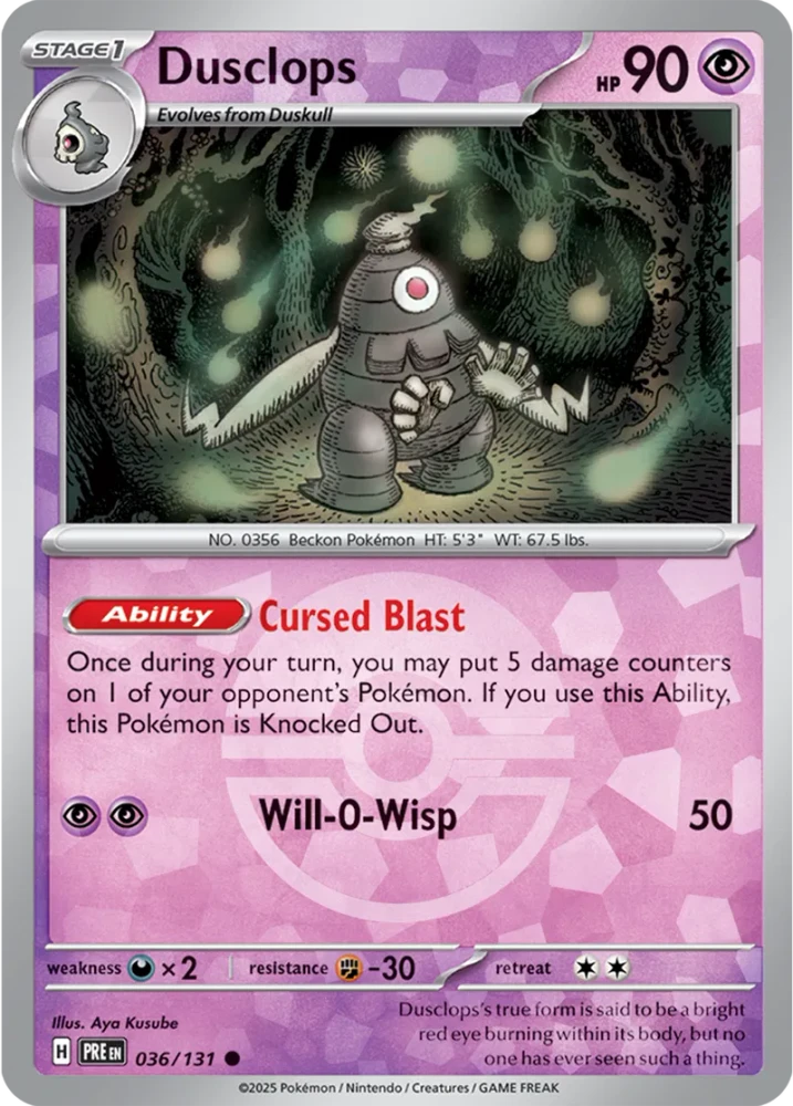 PRE036/131PB - Dusclops Poke Ball