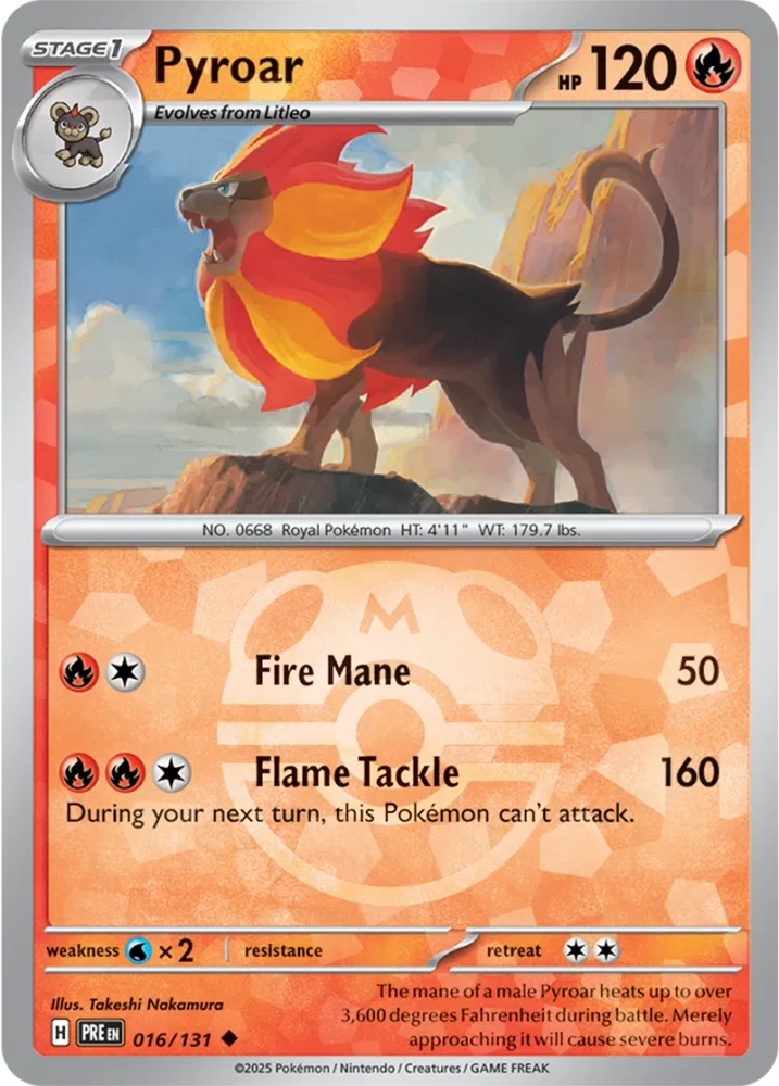 PRE016/131MB - Pyroar Master Ball