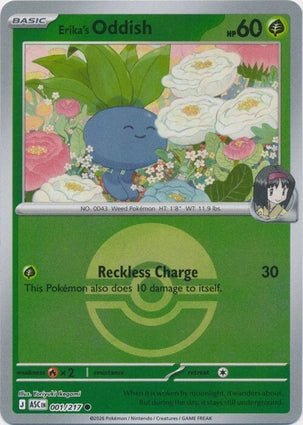 ASC001/217 - Erika's Oddish Poke Ball Reverse Holo