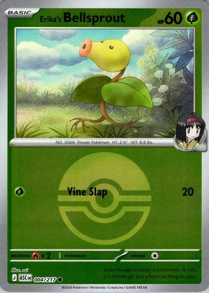 ASC004/217 - Erika's Bellsprout Poke Ball Reverse Holo
