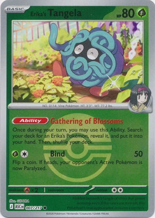 ASC007/217 - Erika's Tangela Poke Ball Reverse Holo