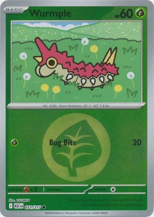 ASC011/217 - Wurmple Energy Reverse Holo