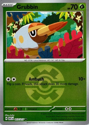 ASC017/217 - Grubbin Quick Ball Reverse Holo