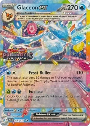 PRE026/131PES - Glaceon ex Prismatic Evolutions Stamp