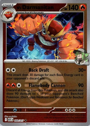 ASC033/217 - N's Darmanitan Poke Ball Reverse Holo