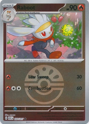 ASC037/217 - Raboot Friend Ball Reverse Holo
