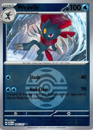 ASC045/217 - Weavile Dusk Ball Reverse Holo