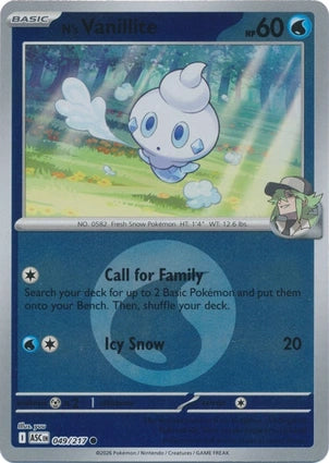 ASC049/217 - N's Vanillite Energy Reverse Holo