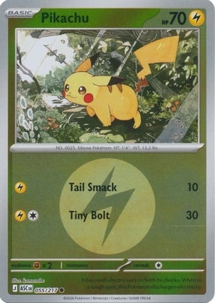 ASC055/217 - Pikachu Energy Reverse Holo