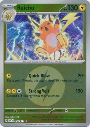 ASC056/217 - Raichu Energy Reverse Holo