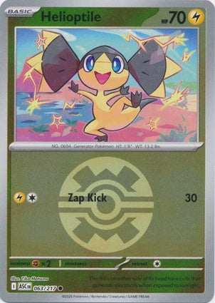 ASC063/217 - Helioptile Quick Ball Reverse Holo