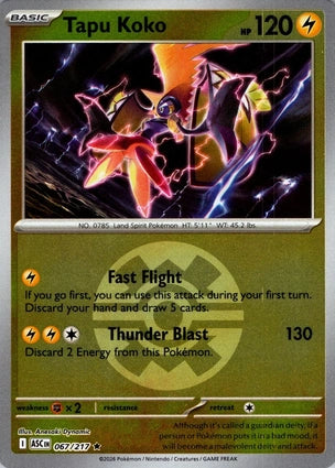 ASC067/217 - Tapu Koko Quick Ball Reverse Holo
