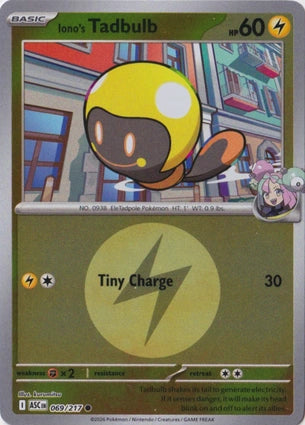 ASC069/217 - Iono's Tadbulb Energy Reverse Holo