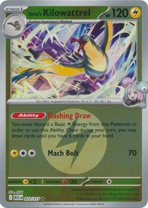 ASC072/217 - Iono's Kilowattrel Energy Reverse Holo