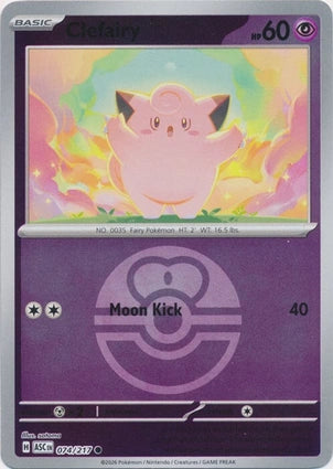 ASC074/217 - Clefairy Love Ball Reverse Holo