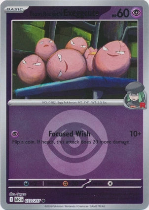ASC077/217 - Team Rocket's Exeggcute Energy Reverse Holo