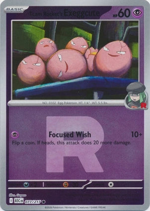 ASC077/217 - Team Rocket's Exeggcute Rocket Reverse Holo