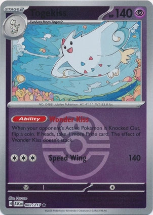 ASC082/217 - Togekiss Love Ball Reverse Holo