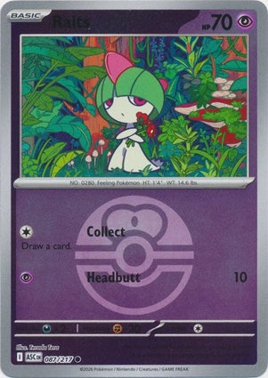 ASC087/217 - Ralts Love Ball Reverse Holo