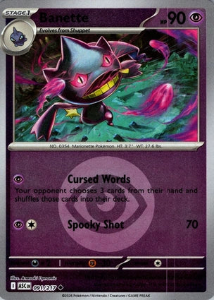 ASC091/217 - Banette Energy Reverse Holo