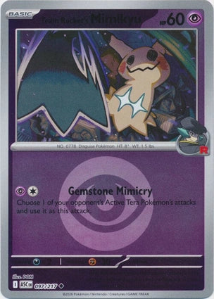 ASC097/217 - Team Rocket's Mimikyu Energy Reverse Holo