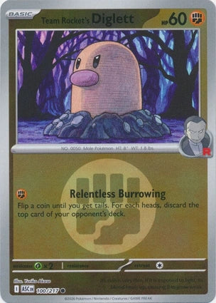 ASC100/217 - Team Rocket's Diglett Energy Reverse Holo