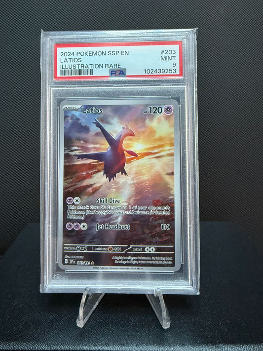 102439253 -  PSA 9 English Surging Sparks Latios 203/191