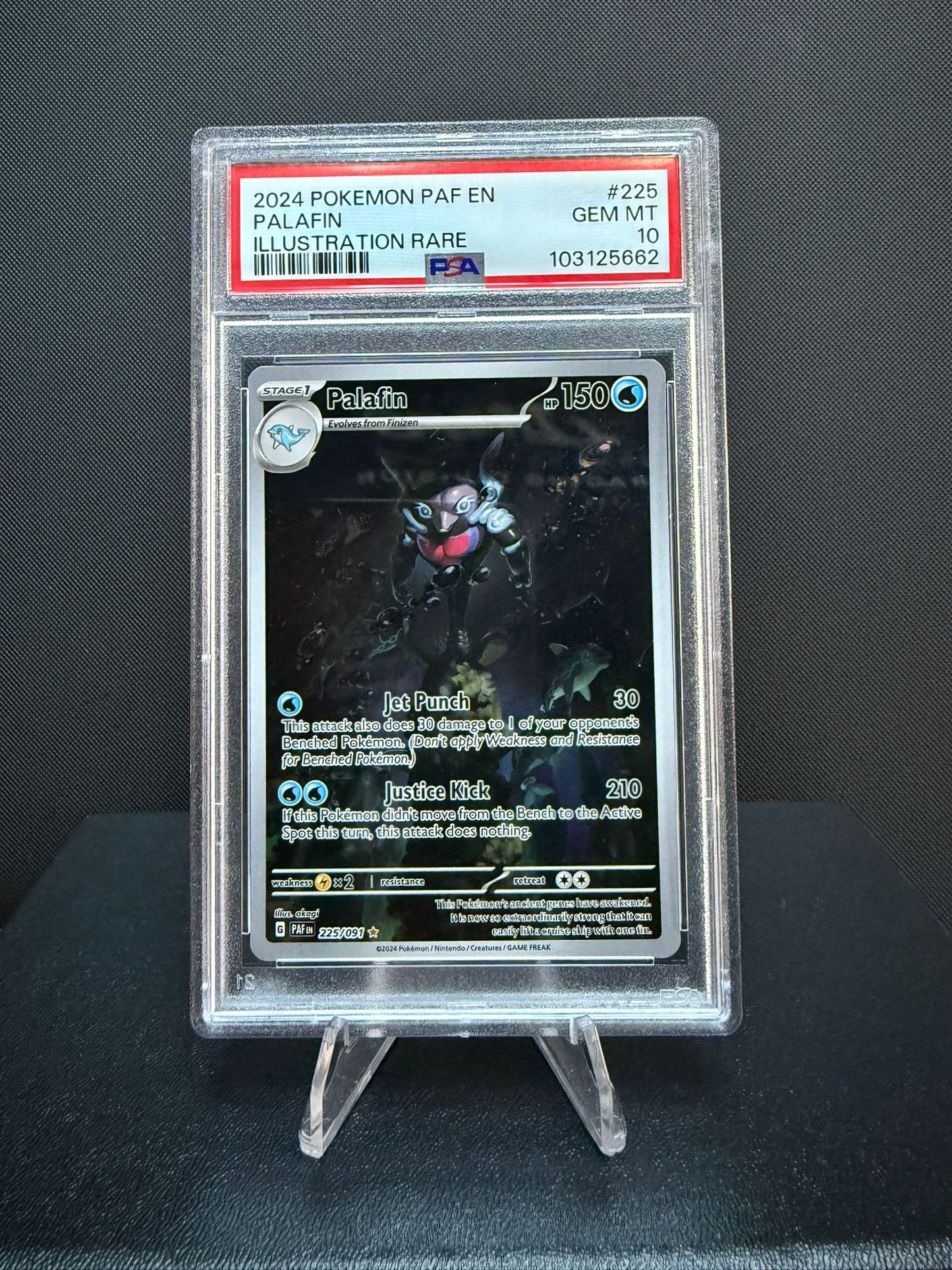 103125662 -  PSA 10 English Paldean Fates Palafin 225/091