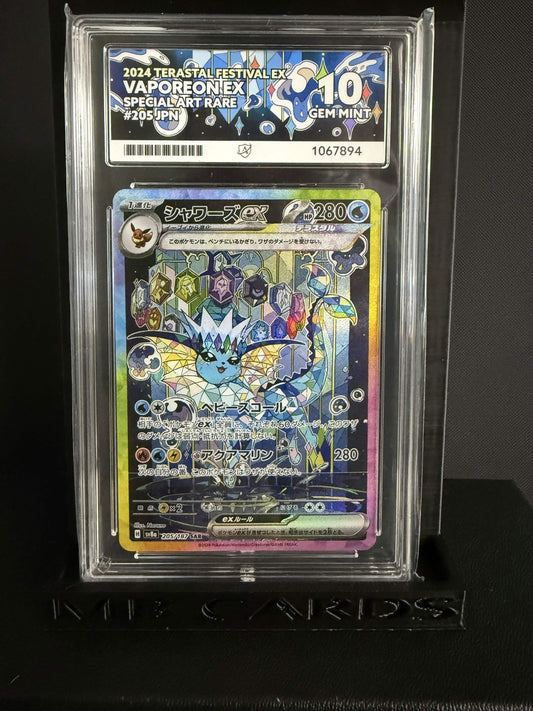1067894 - ACE 10 Japanese Terastal Festival Vaporeon ex 205/187