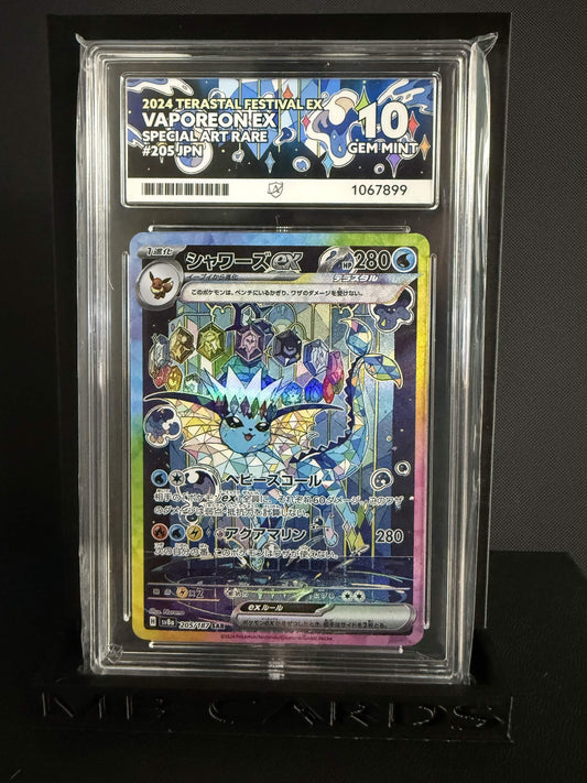 1067899 - ACE 10 Japanese Terastal Festival Vaporeon ex 205/187