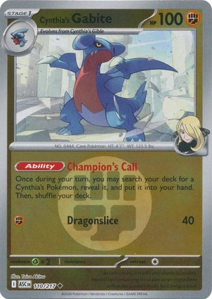 ASC110/217 - Cynthia's Gabite Energy Reverse Holo