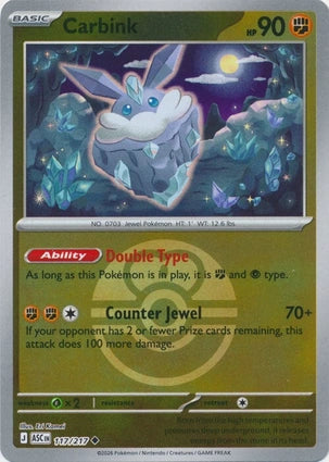ASC117/217 - Carbink Love Ball Reverse Holo