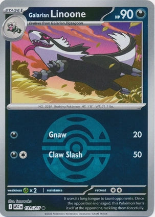 ASC131/217 - Galarian Linoone Dusk Ball Reverse Holo