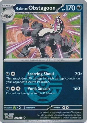 ASC132/217 - Galarian Obstagoon Dusk Ball Reverse Holo
