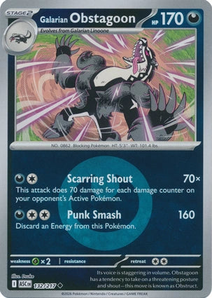 ASC132/217 - Galarian Obstagoon Energy Reverse Holo