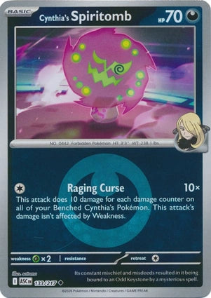 ASC133/217 - Cynthia's Spiritomb Energy Reverse Holo