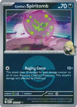 ASC133/217 - Cynthia's Spiritomb Poke Ball Reverse Holo