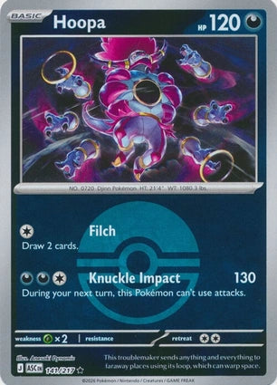 ASC141/217 - Hoopa Poke Ball Reverse Holo