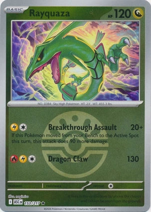 ASC153/217 - Rayquaza Friend Ball Reverse Holo
