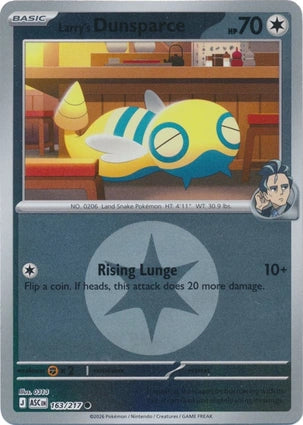 ASC163/217 - Larry's Dunsparce Energy Reverse Holo