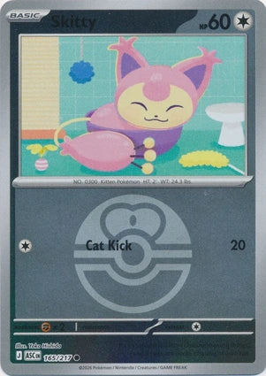 ASC165/217 - Skitty Love Ball Reverse Holo