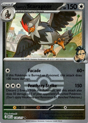 ASC170/217 - Larry's Staraptor Poke Ball Reverse Holo