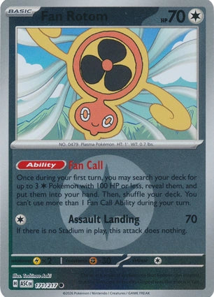 ASC171/217 - Fan Rotom Energy Reverse Holo