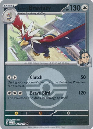 ASC174/217 - Larry's Braviary Poke Ball Reverse Holo