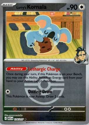 ASC175/217 - Larry's Komala Poke Ball Reverse Holo