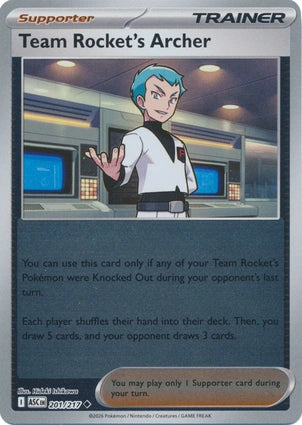 ASC201/217 - Team Rocket's Archer Energy Reverse Holo